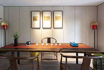 崇左禅艺茶室空间