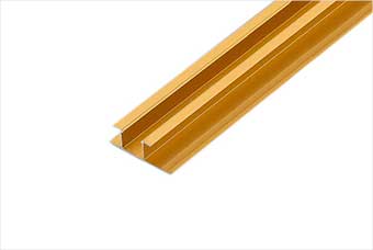 崇左航空纤维墙咔铝合金带灯中条（钛金氧化）