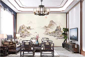 崇左森佰汇航空纤维墙咔（巴山蜀水）