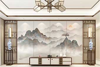 崇左森佰汇航空纤维（山水画系列）