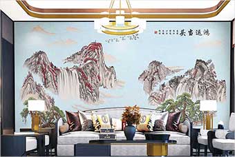 崇左森佰汇航空纤维墙咔（鸿运当头）